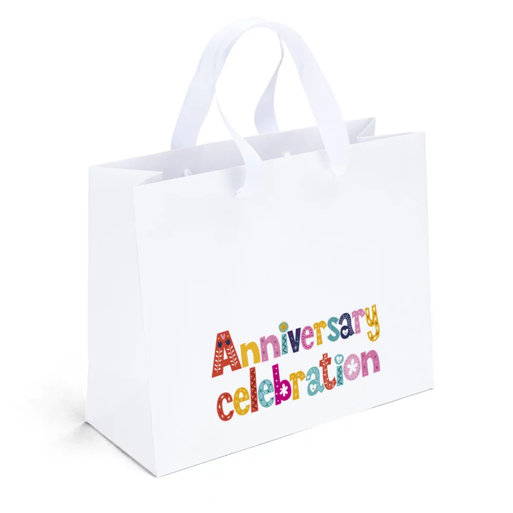 Victoria™ Ribbon Handle Matte Eurotote Bag (Dynamic Color)