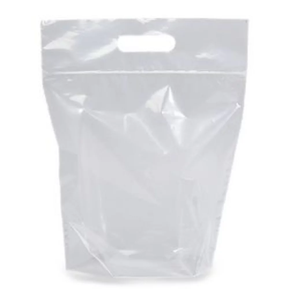 Zip-Close Die Cut Handle Bag (Dynamic Color)