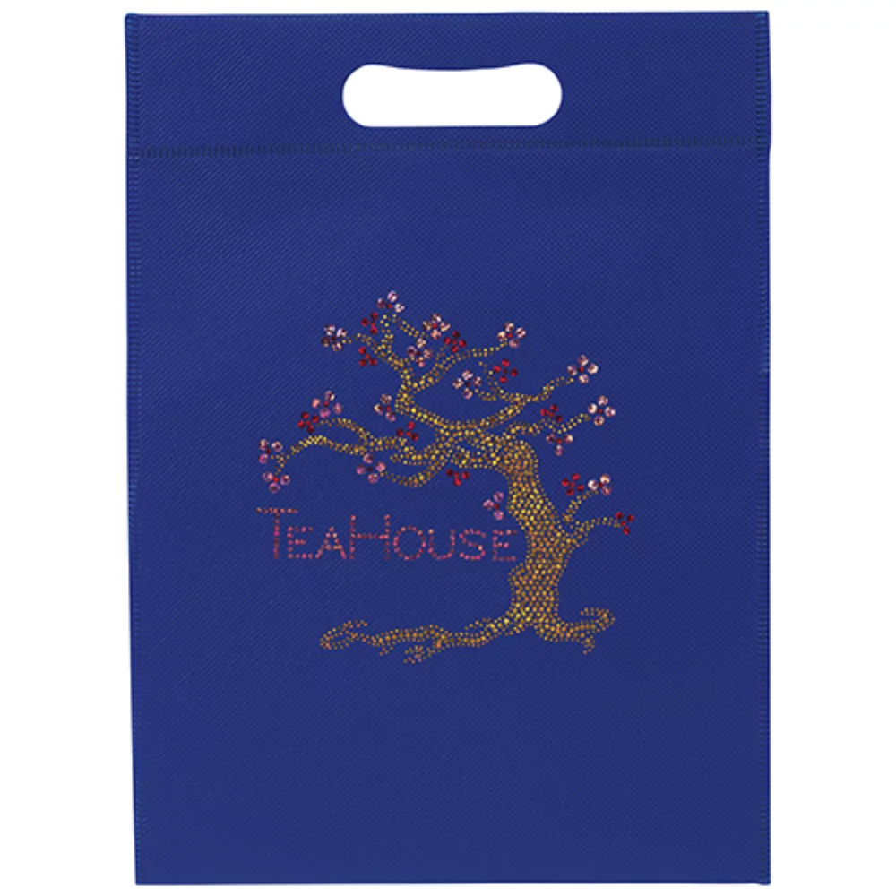 Petit sac à poignée découpée en non-tissé (pailleté)