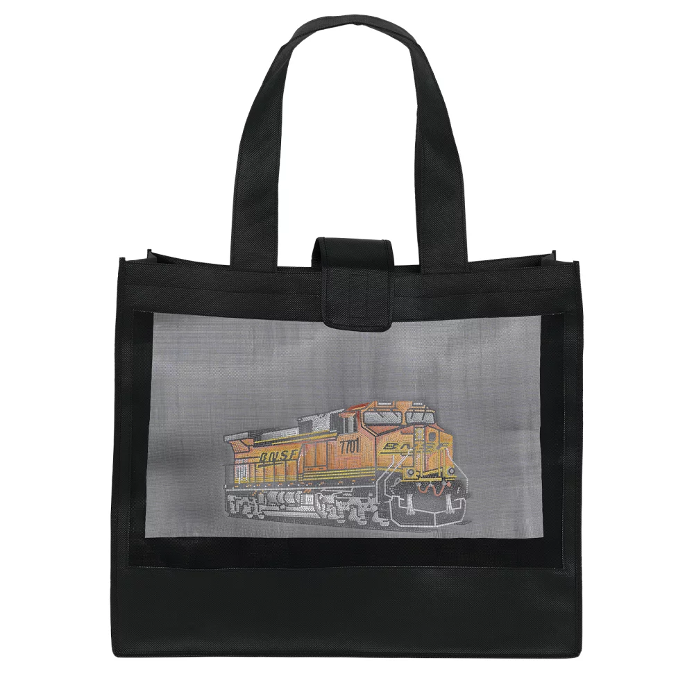 Grandé Mesh Panel Tote Bag (Sparkle)