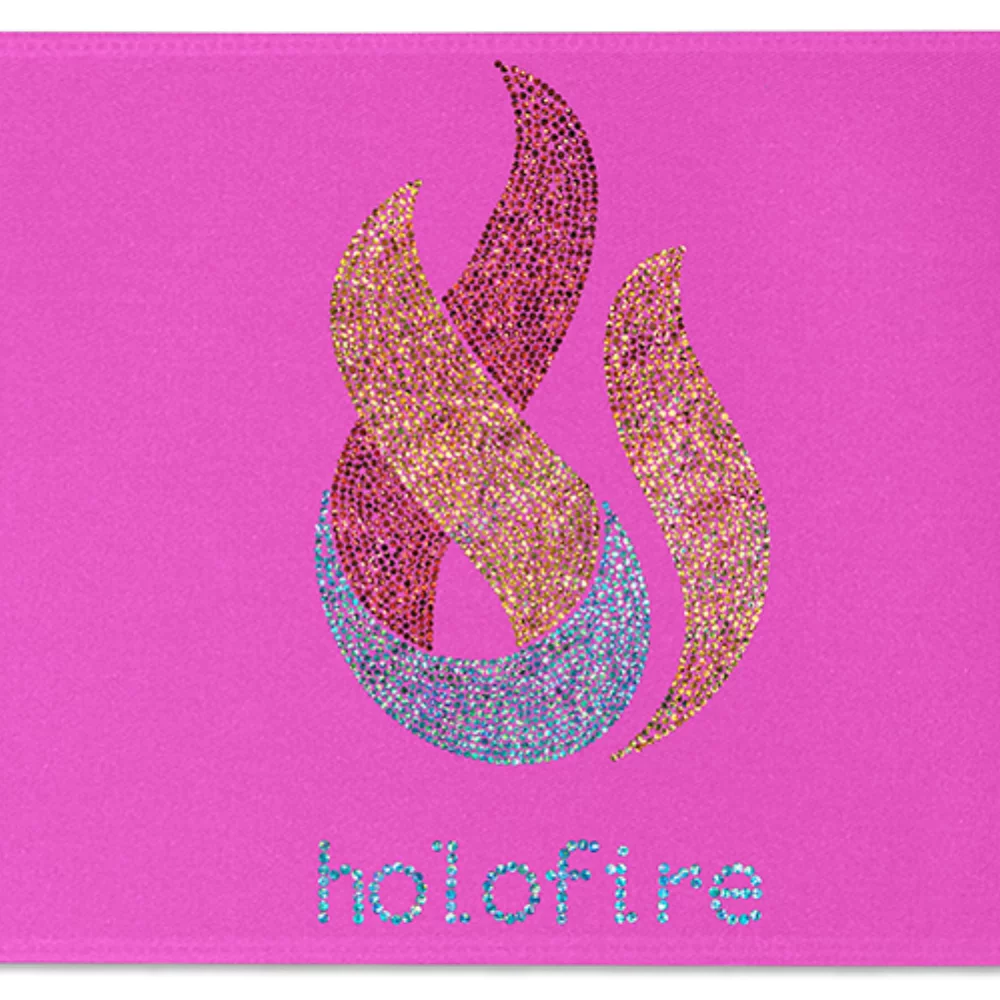 Ruban de satin pour badge de 12" (pailleté)