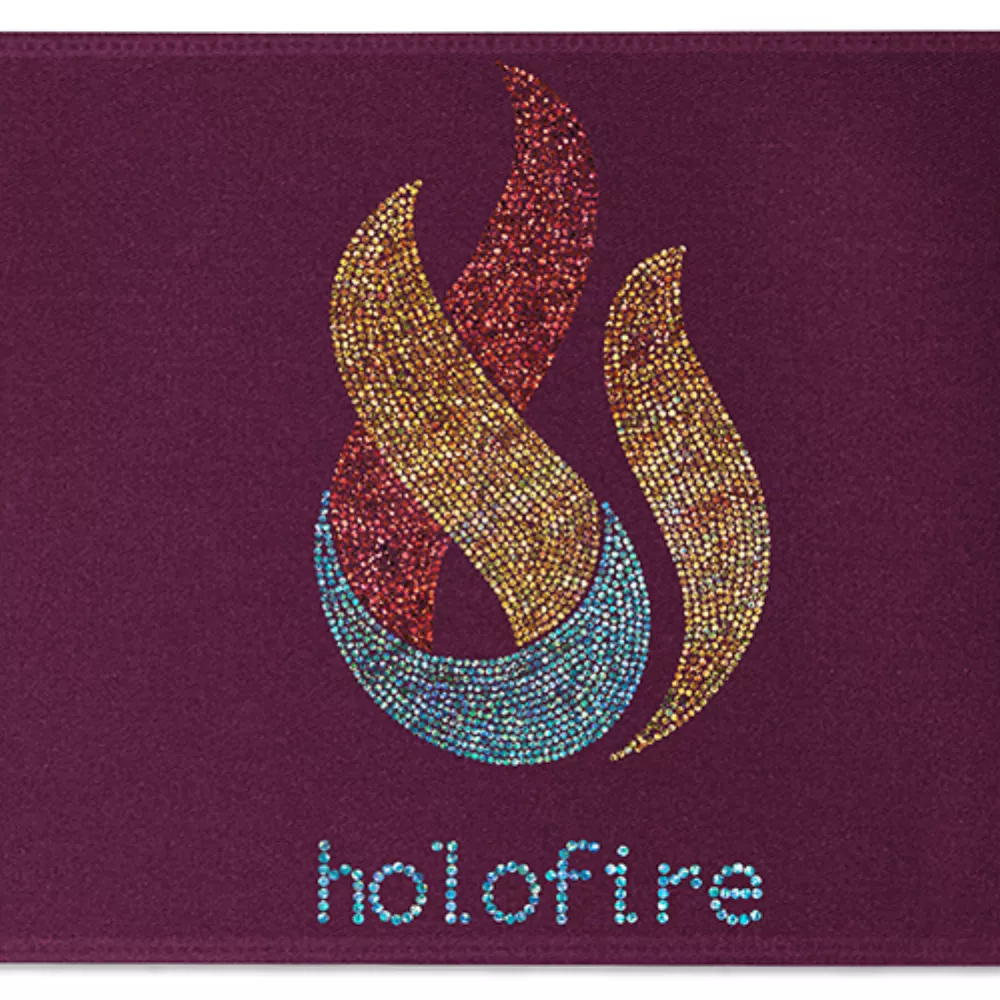 Ruban de satin pour badge de 12" (pailleté)