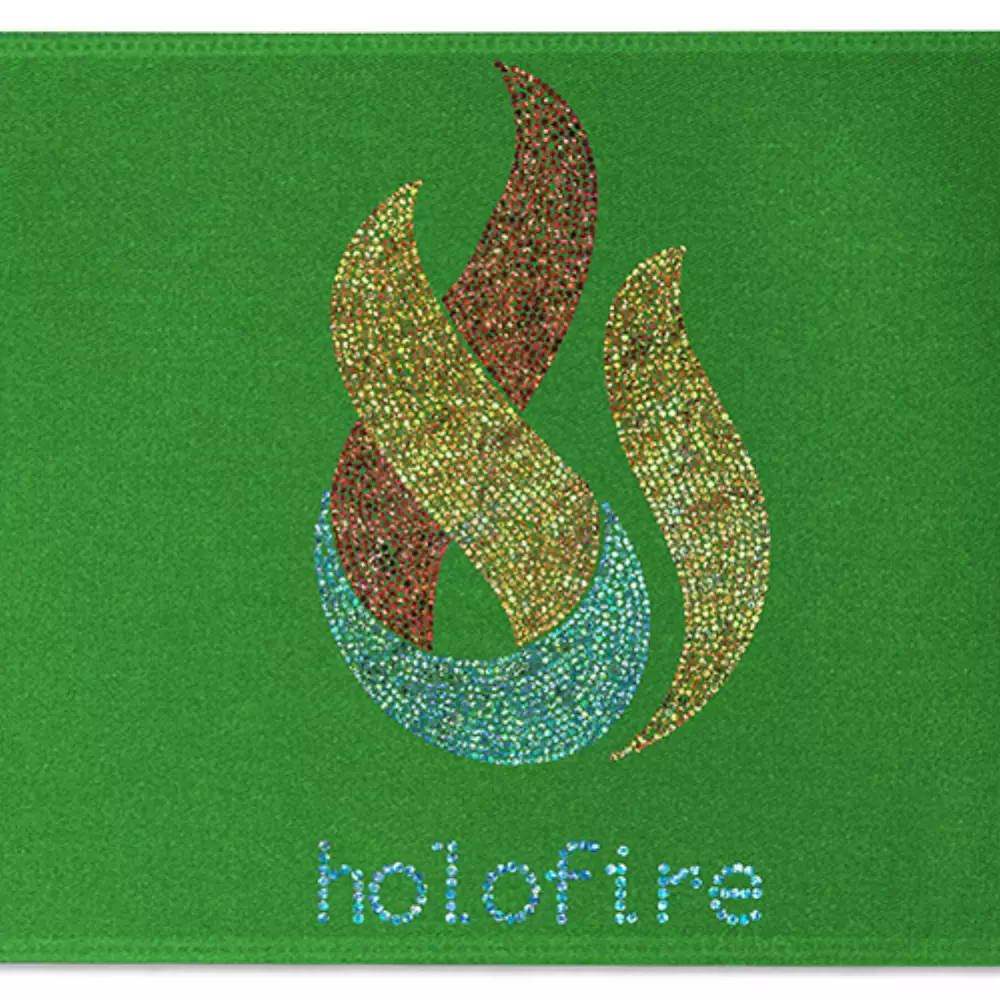 12" Badge Satin Ribbon (Sparkle)