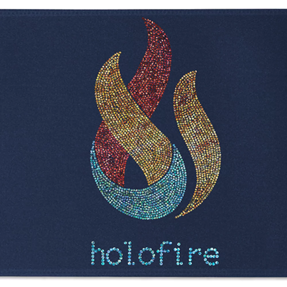 Ruban de satin pour badge de 12" (pailleté)