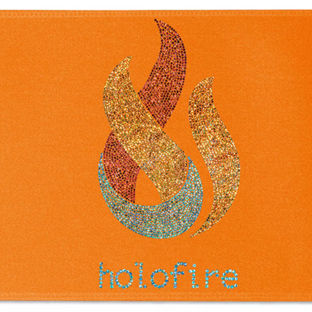 Ruban de satin pour badge de 12" (pailleté)