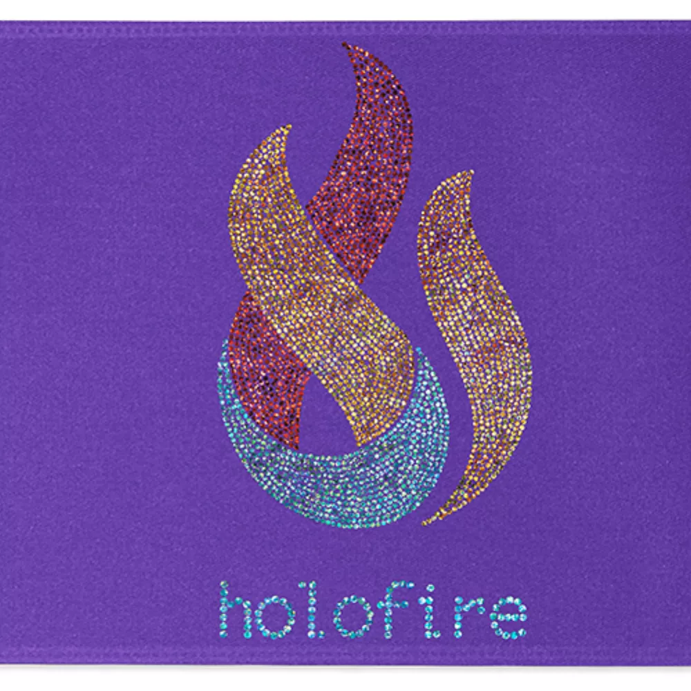 Ruban de satin pour badge de 12" (pailleté)