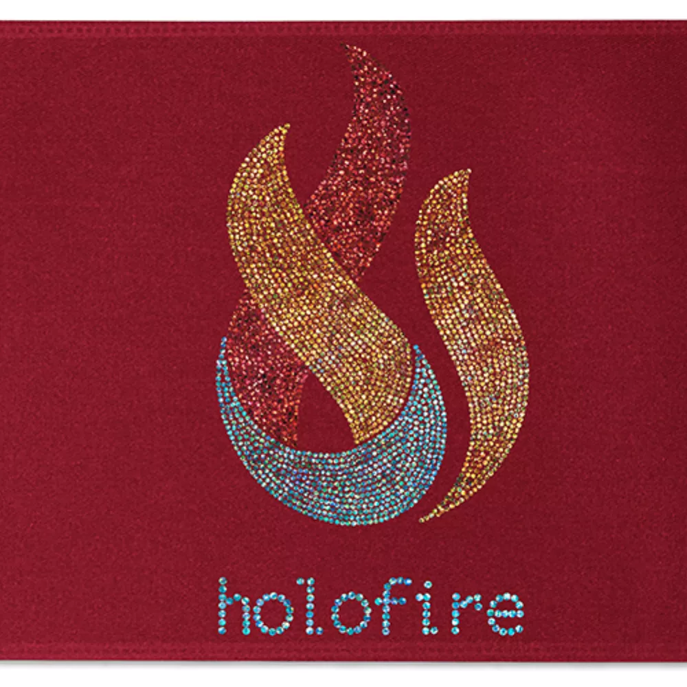 Ruban de satin pour badge de 12" (pailleté)