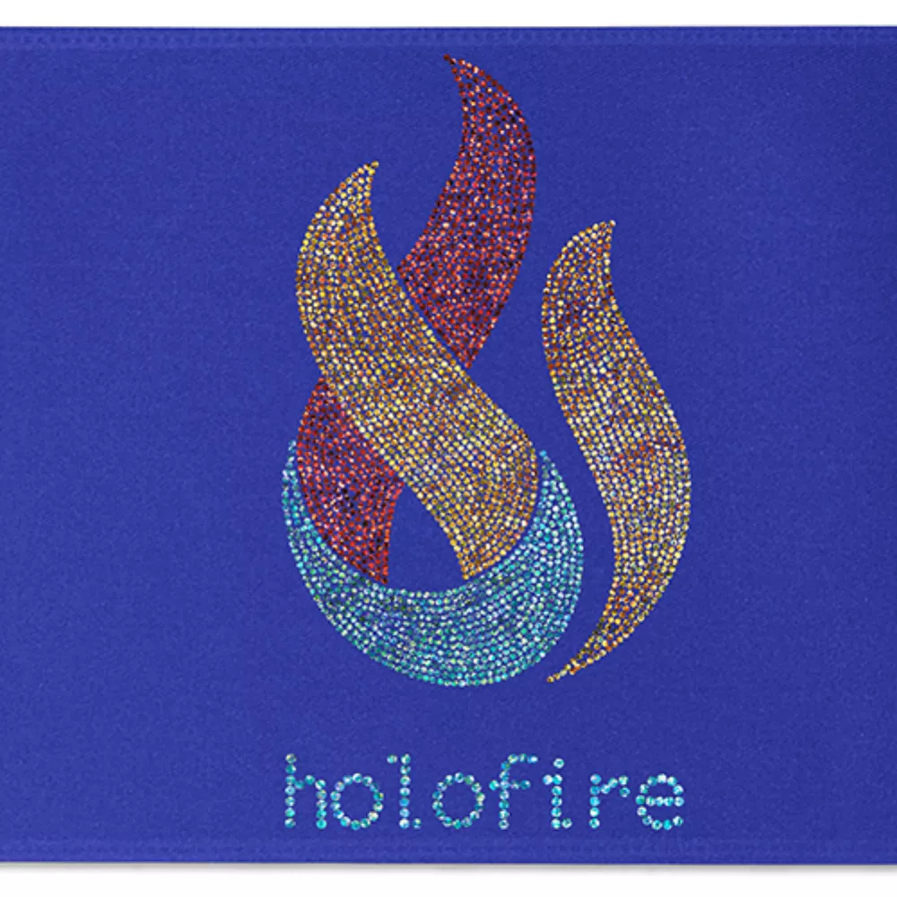 Ruban de satin pour badge de 12" (pailleté)