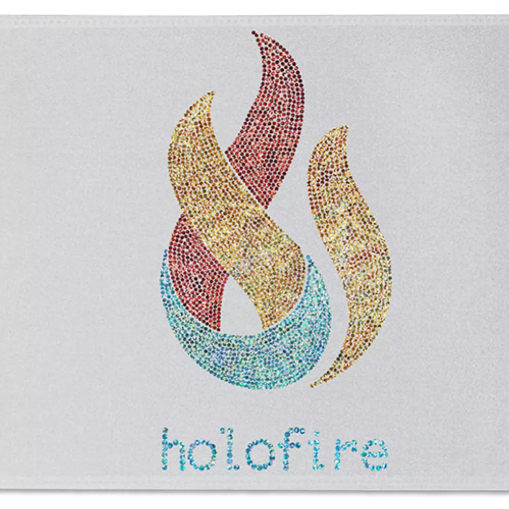 Ruban de satin pour badge de 12" (pailleté)