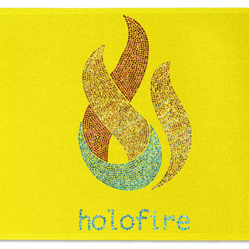 12" Badge Satin Ribbon (Sparkle)