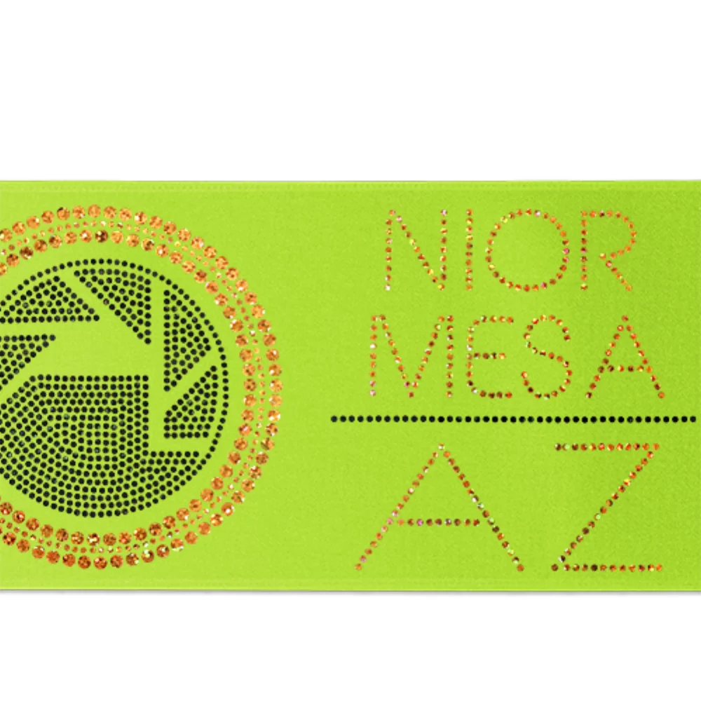 5" Badge Satin Ribbon (Sparkle)