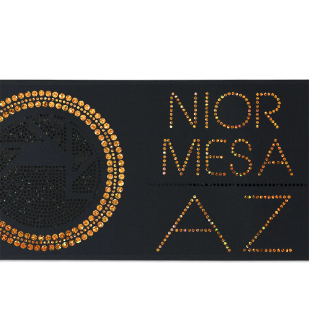 5" Badge Satin Ribbon (Sparkle)