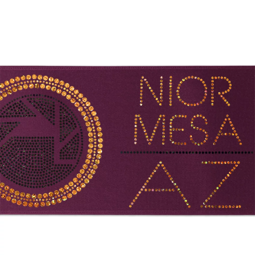 5" Badge Satin Ribbon (Sparkle)