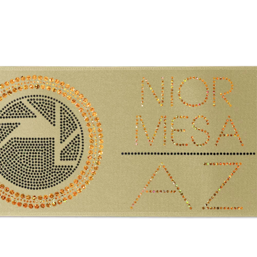 5" Badge Satin Ribbon (Sparkle)