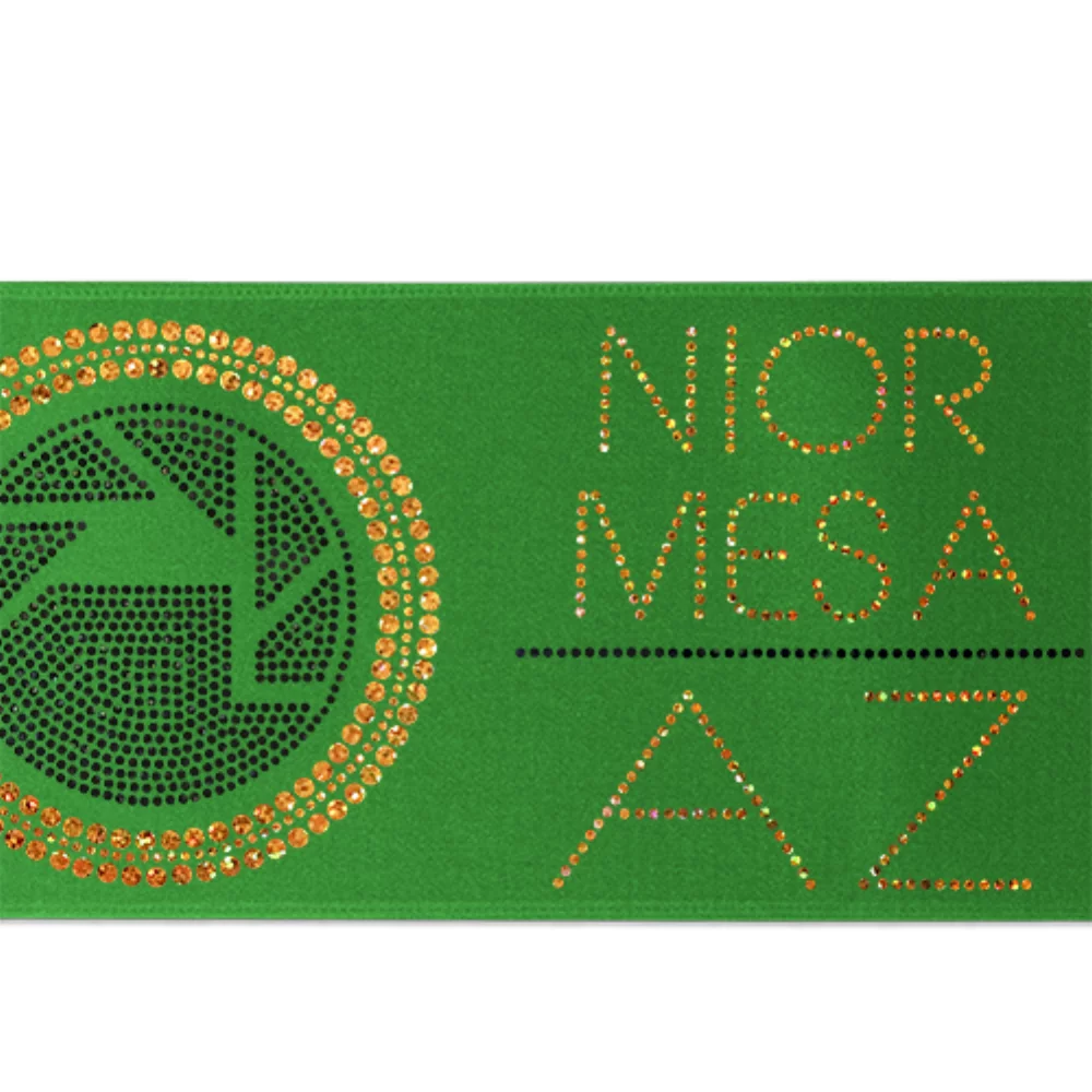 5" Badge Satin Ribbon (Sparkle)