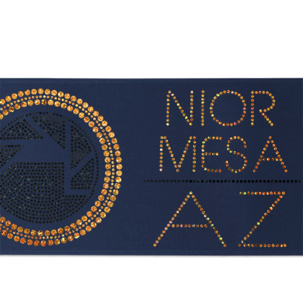 5" Badge Satin Ribbon (Sparkle)