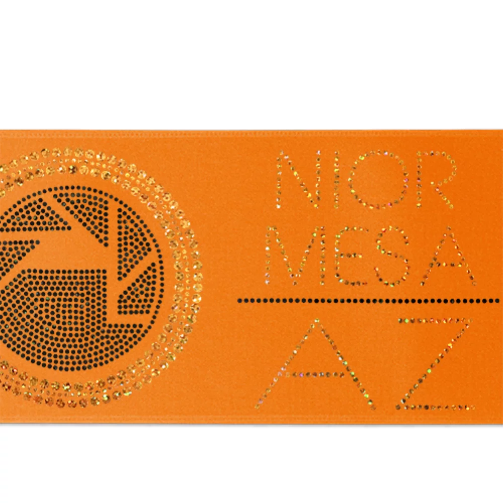 5" Badge Satin Ribbon (Sparkle)