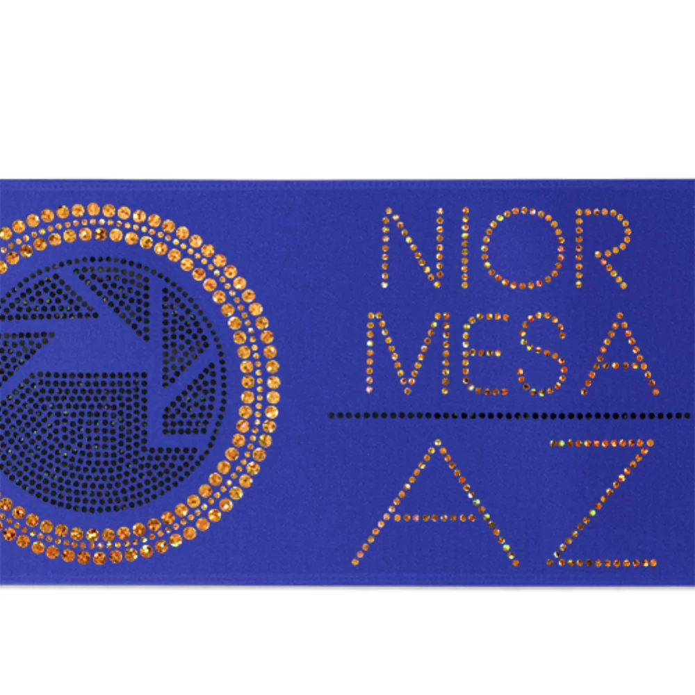 5" Badge Satin Ribbon (Sparkle)