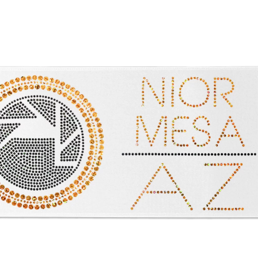 5" Badge Satin Ribbon (Sparkle)