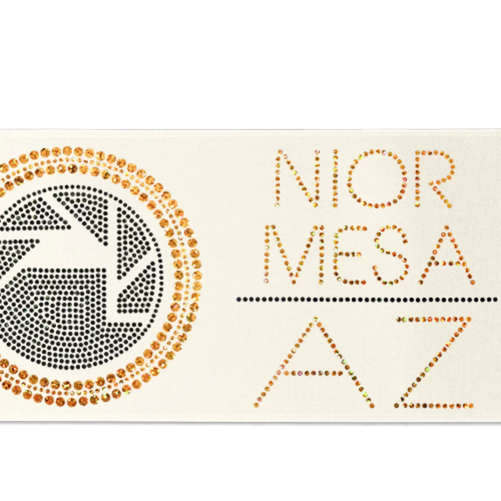 5" Badge Satin Ribbon (Sparkle)