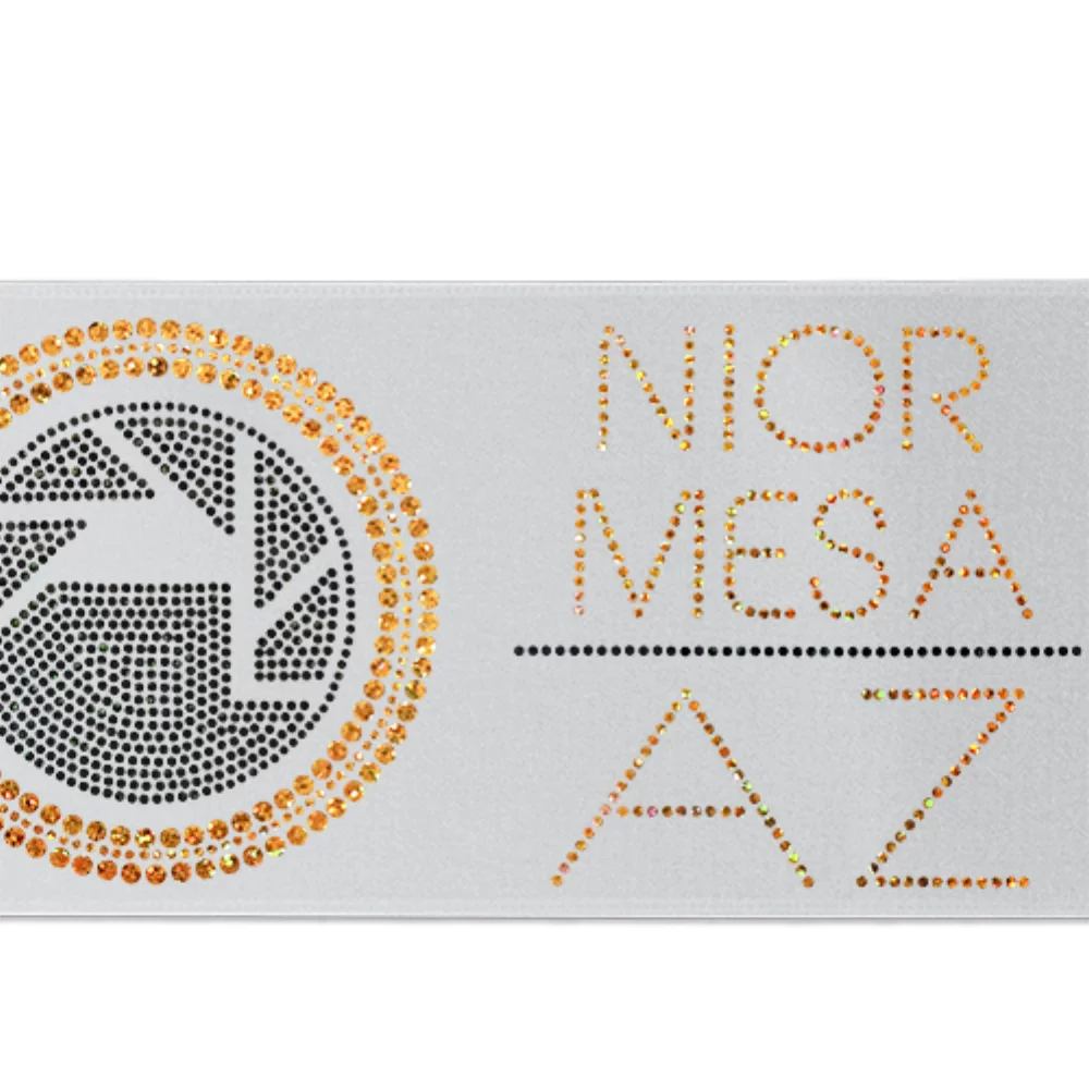 5" Badge Satin Ribbon (Sparkle)