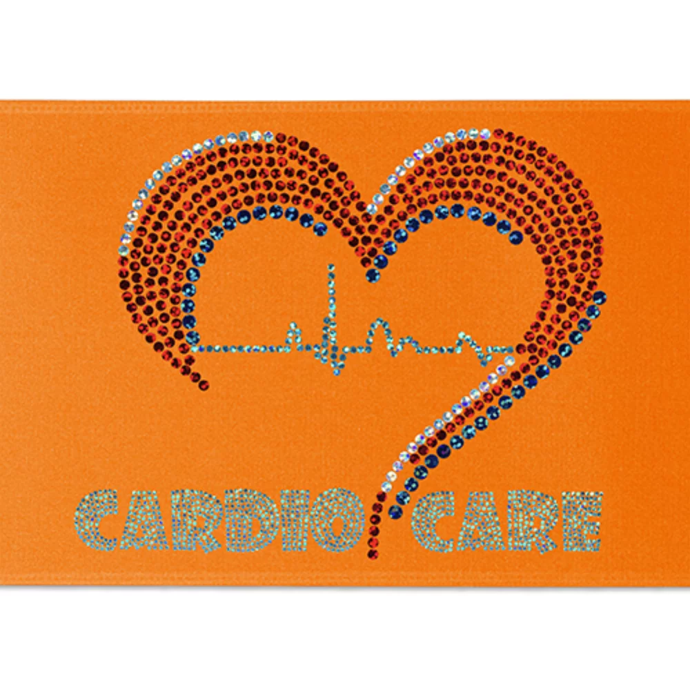 Ruban de satin pour badge de 6 pouces (pailleté)