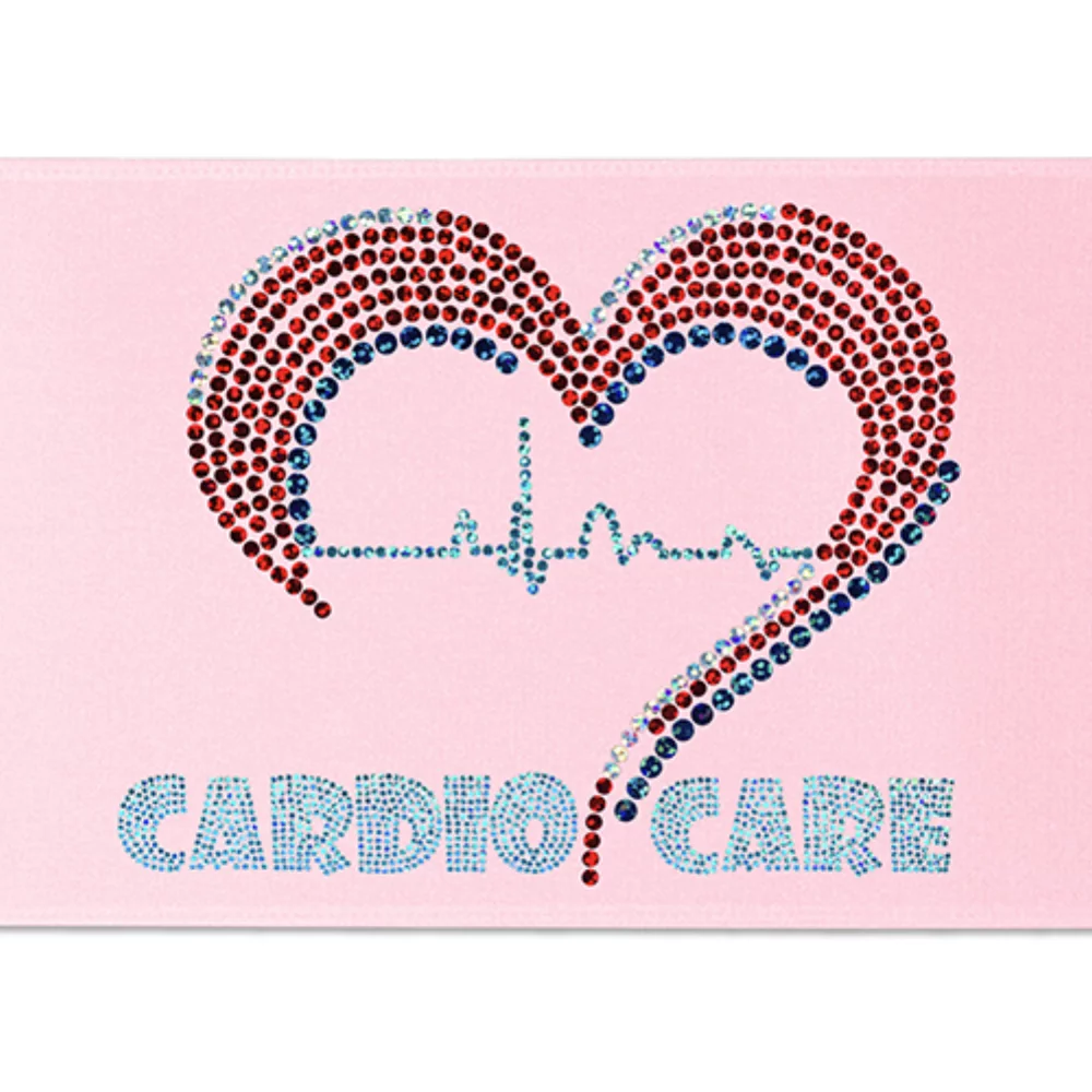 Ruban de satin pour badge de 6 pouces (pailleté)