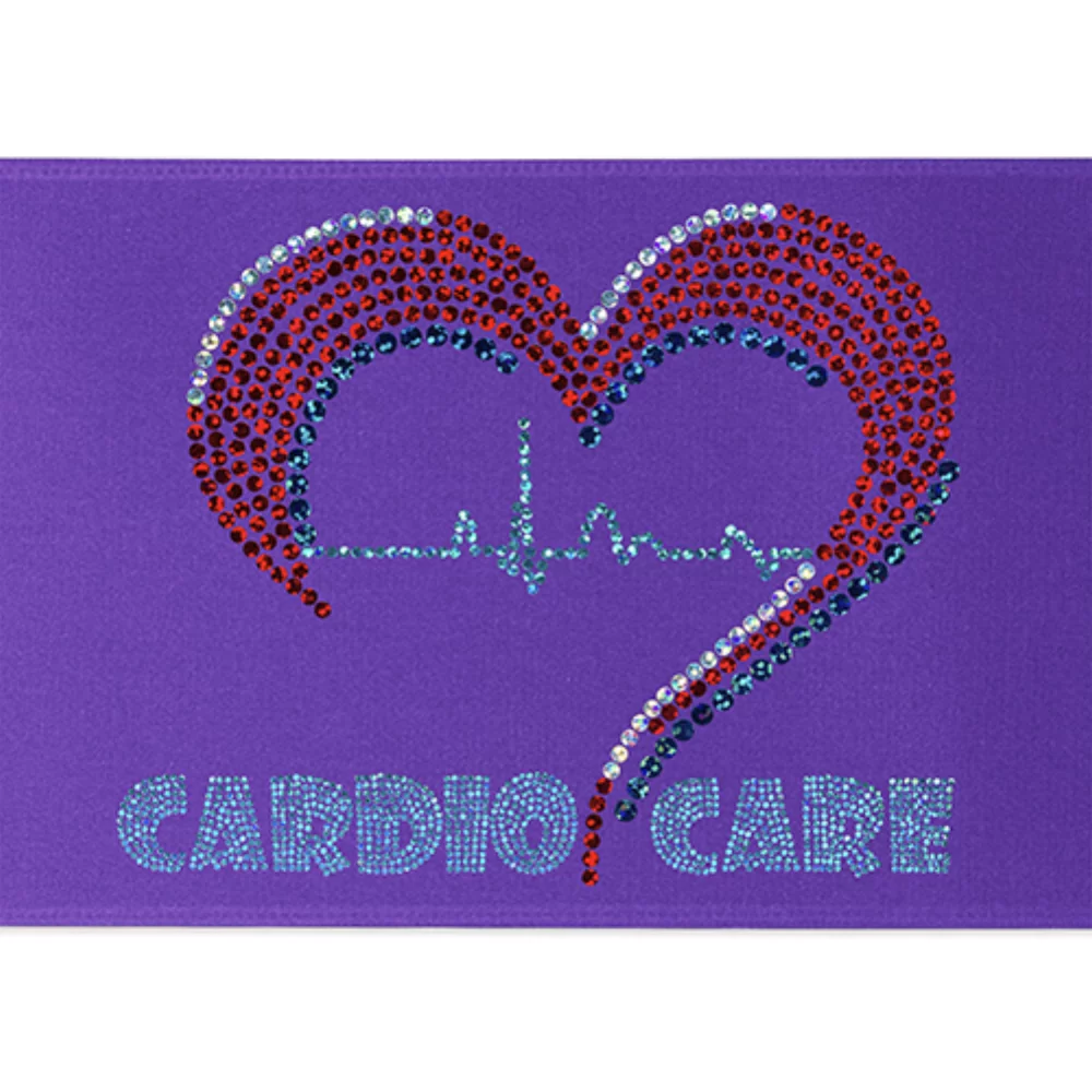 Ruban de satin pour badge de 6 pouces (pailleté)