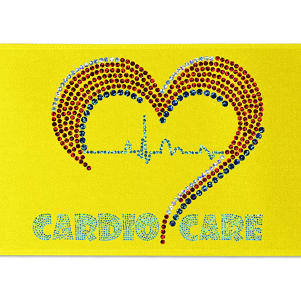 Ruban de satin pour badge de 6 pouces (pailleté)