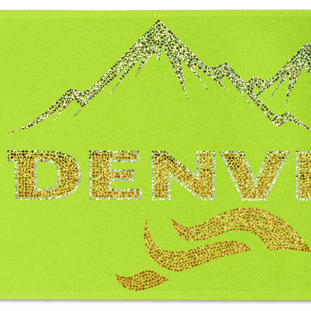 8" Badge Satin Ribbon (Sparkle)