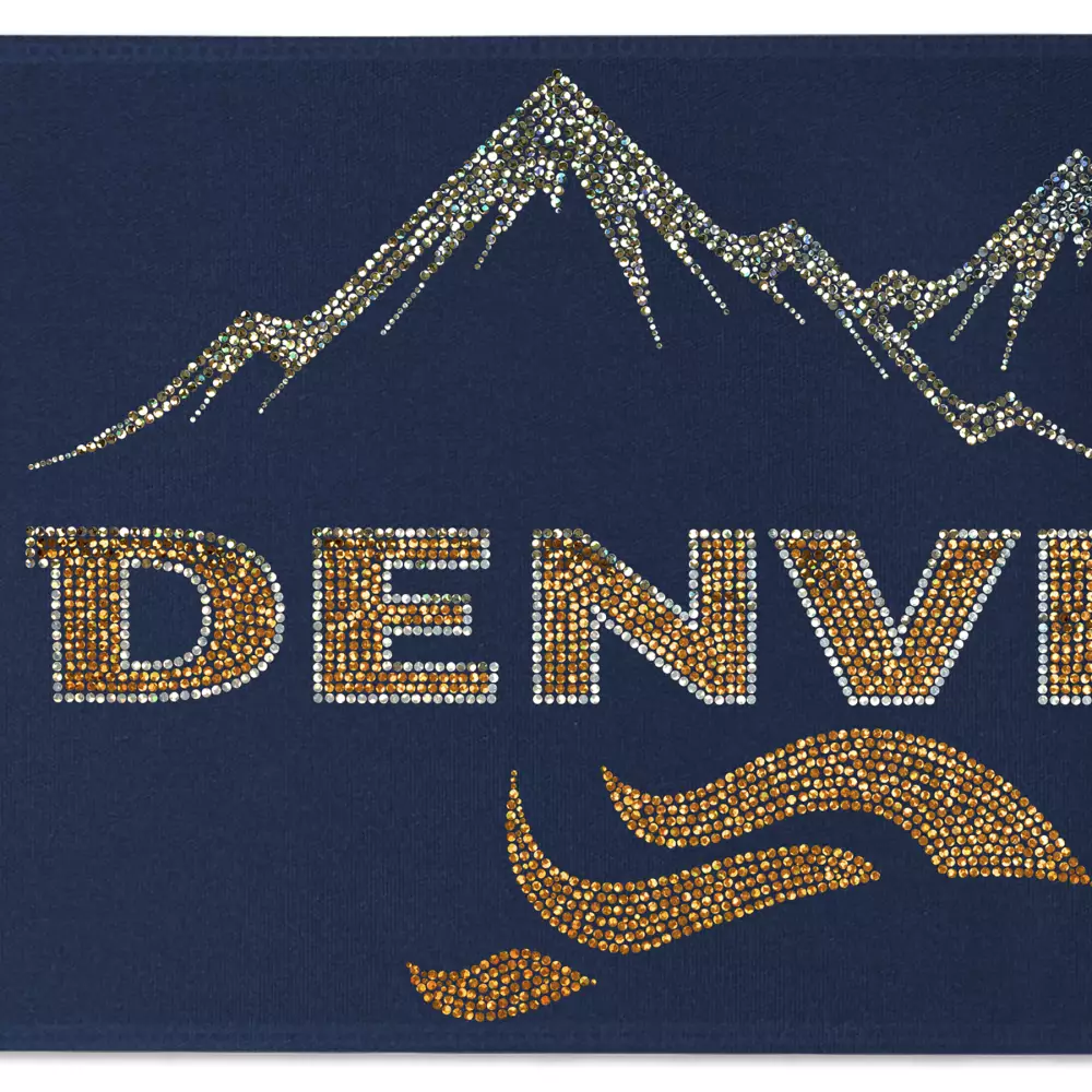 8" Badge Satin Ribbon (Sparkle)