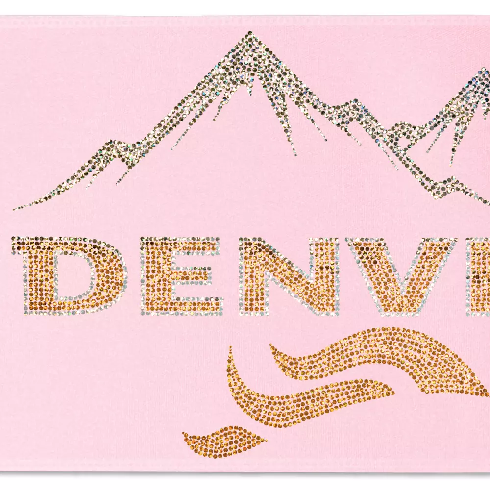 8" Badge Satin Ribbon (Sparkle)