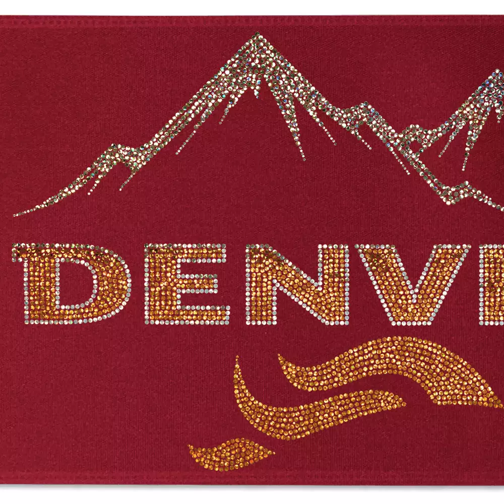 8" Badge Satin Ribbon (Sparkle)