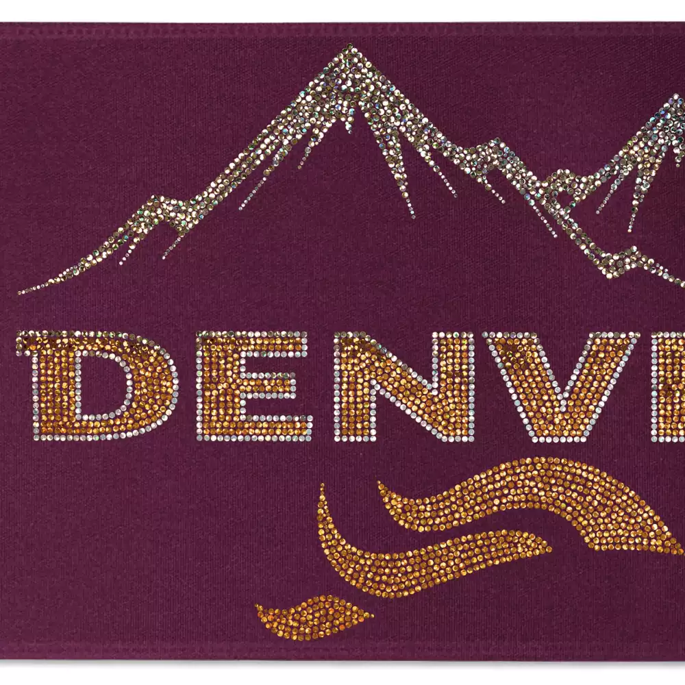 8" Badge Satin Ribbon (Sparkle)