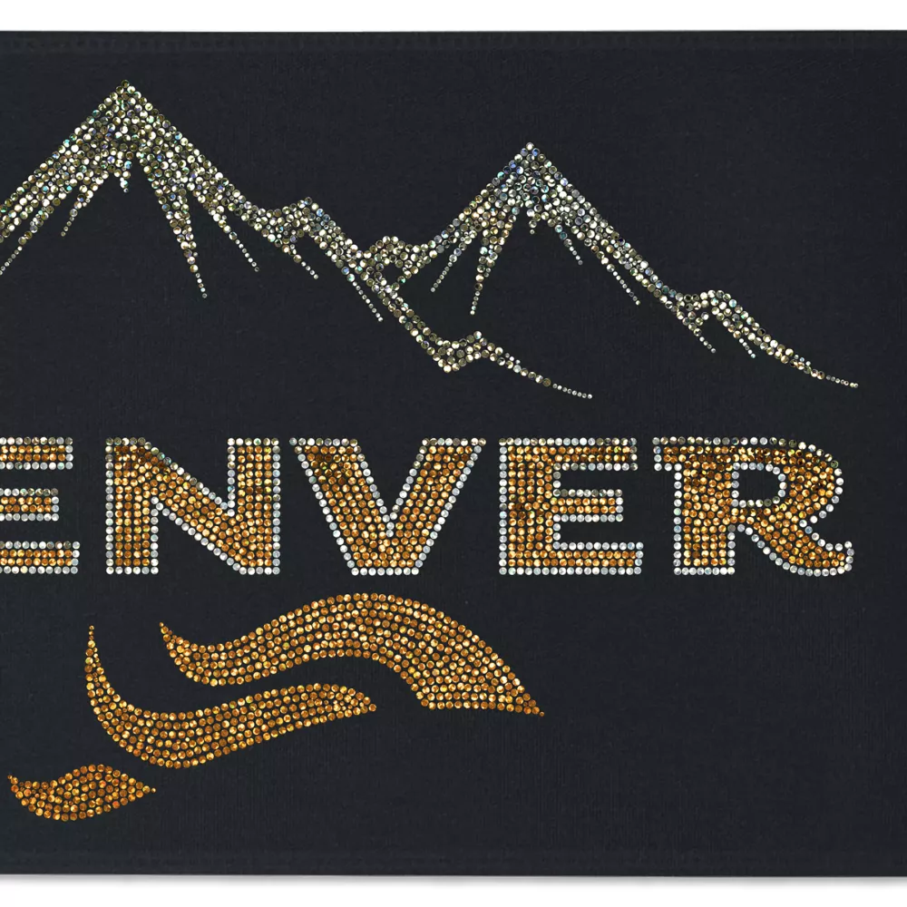 Ruban de satin (pailleté) de 9" pouces