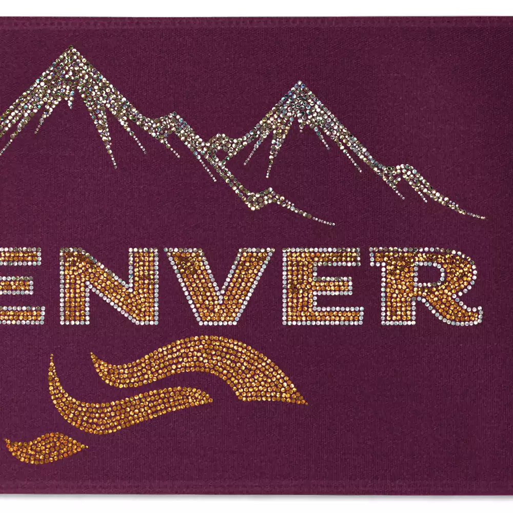 Ruban de satin (pailleté) de 9" pouces