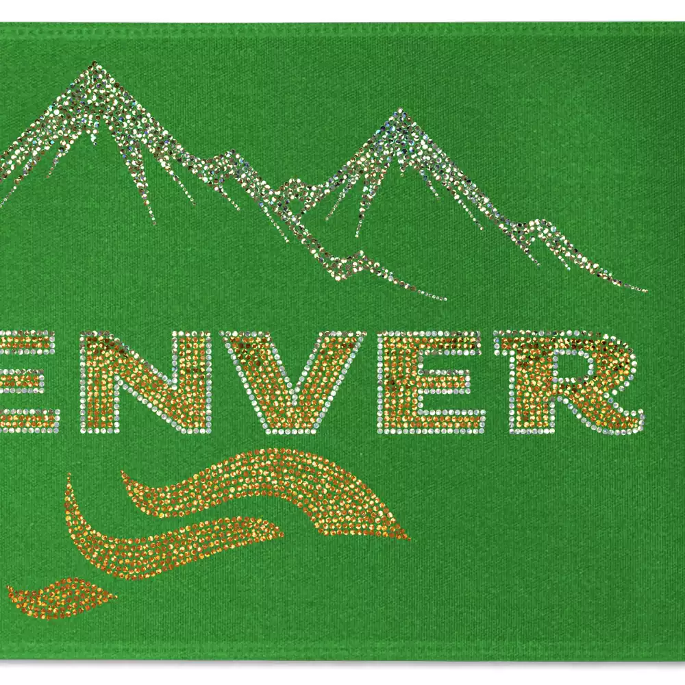 Ruban de satin (pailleté) de 9" pouces