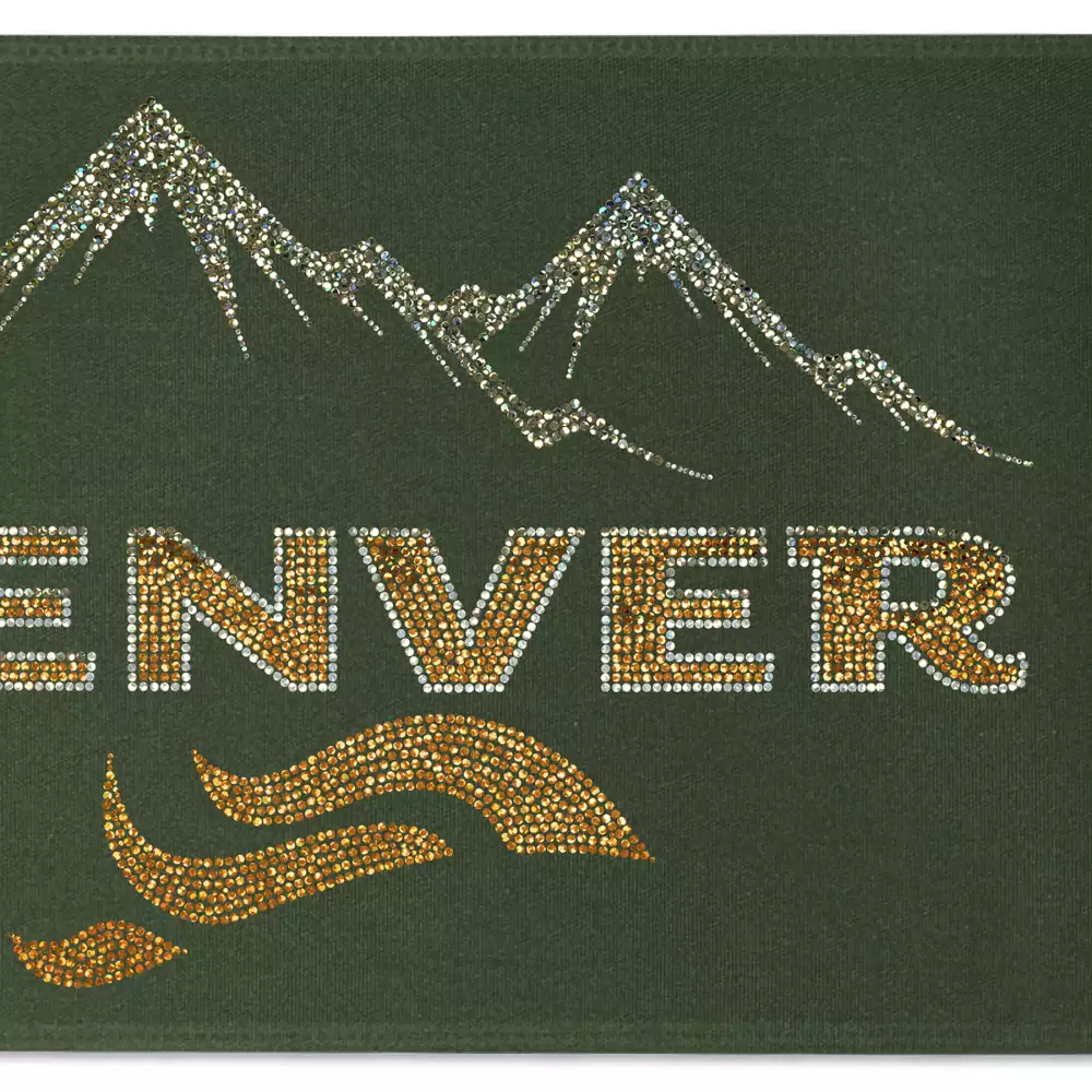 Ruban de satin (pailleté) de 9" pouces