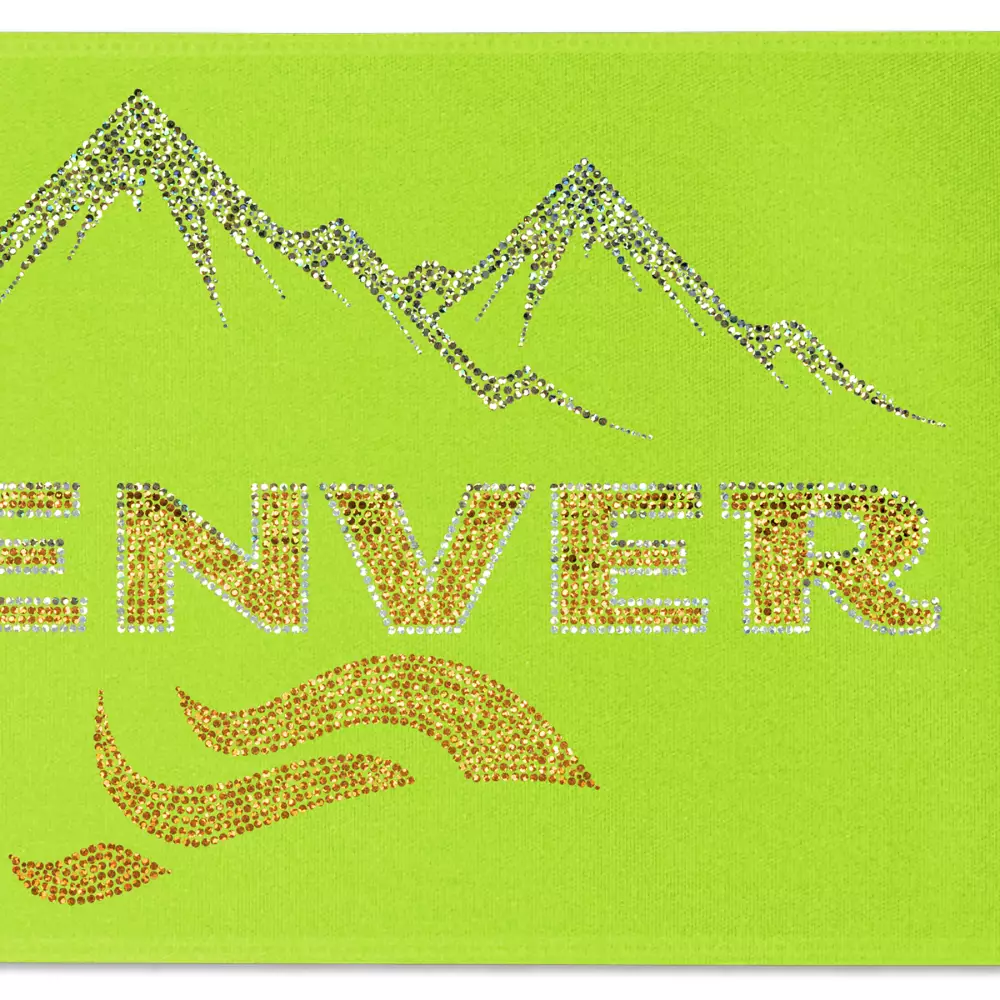 Ruban de satin (pailleté) de 9" pouces