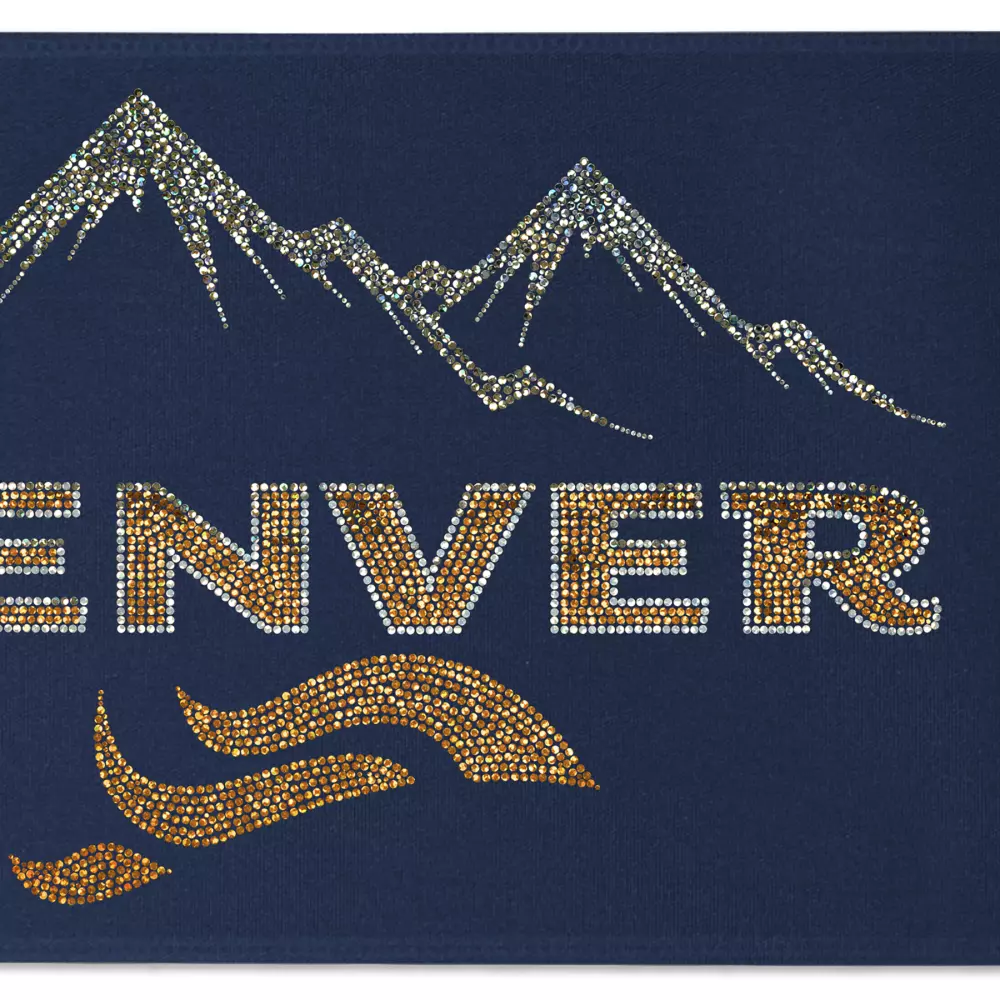 Ruban de satin (pailleté) de 9" pouces