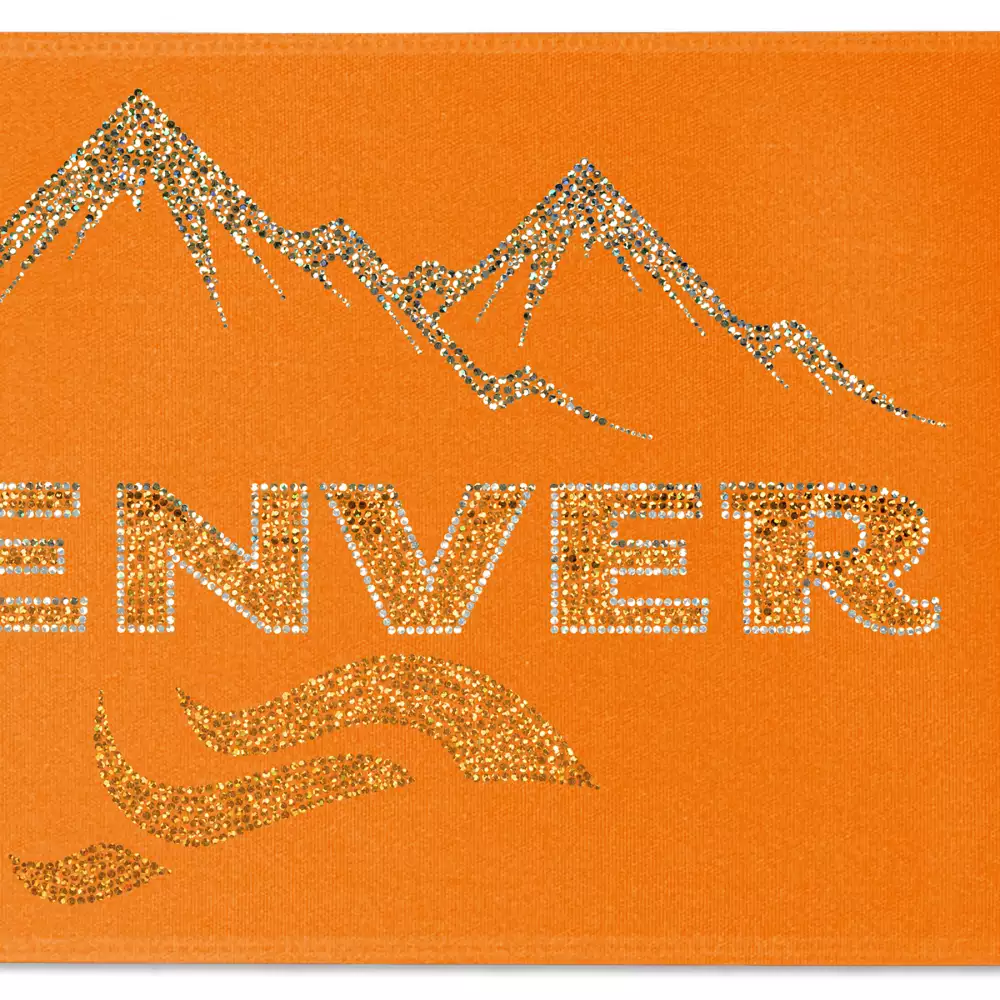 Ruban de satin (pailleté) de 9" pouces