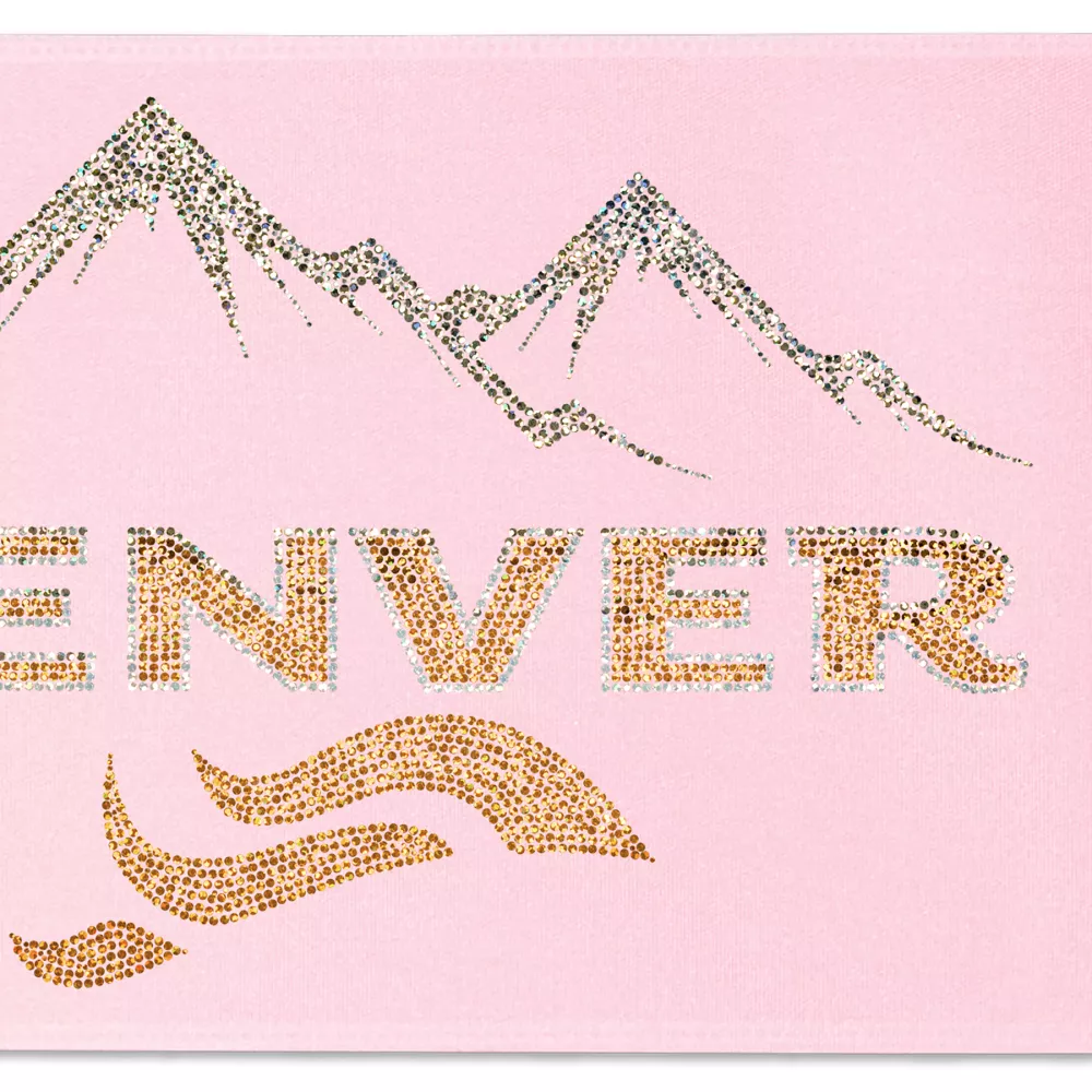 Ruban de satin (pailleté) de 9" pouces