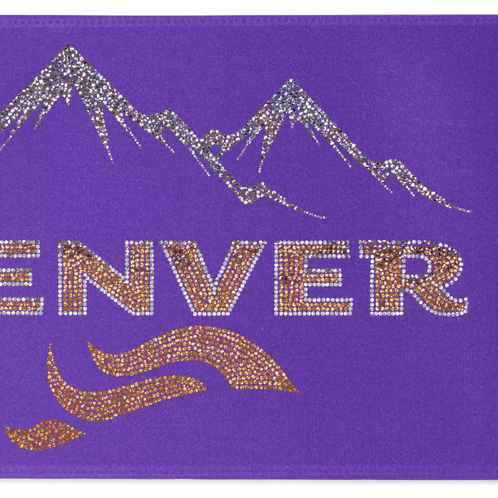 Ruban de satin (pailleté) de 9" pouces