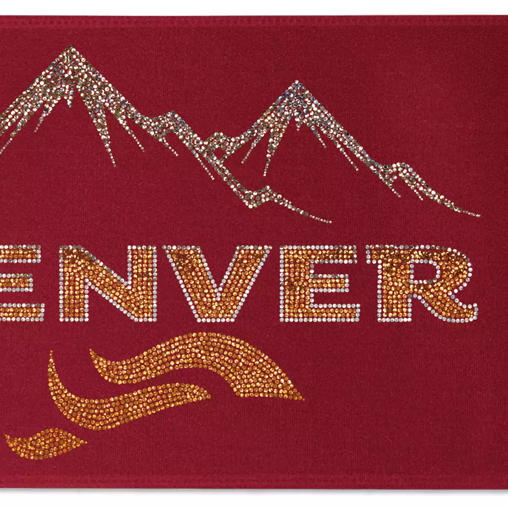 Ruban de satin (pailleté) de 9" pouces