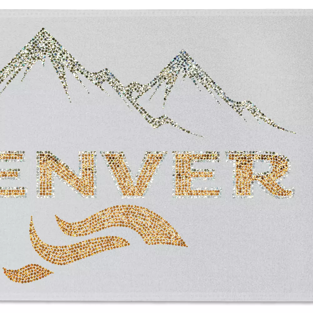 Ruban de satin (pailleté) de 9" pouces