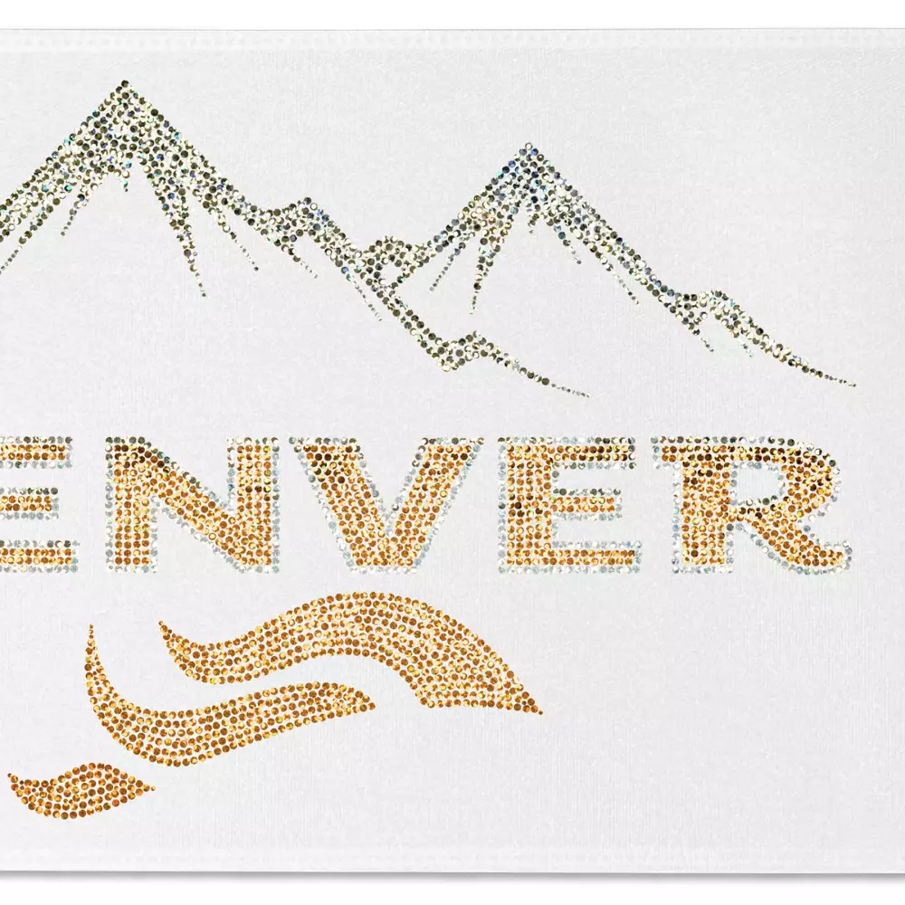 Ruban de satin (pailleté) de 9" pouces