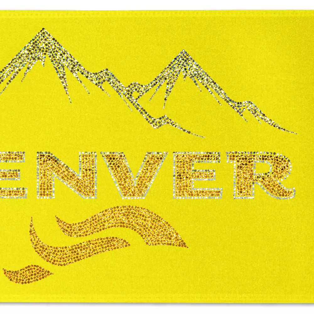 Ruban de satin (pailleté) de 9" pouces