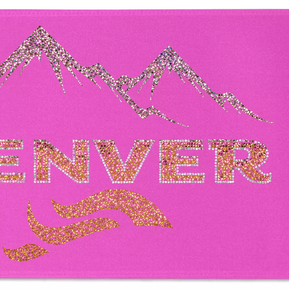 Ruban de satin (pailleté) de 9" pouces