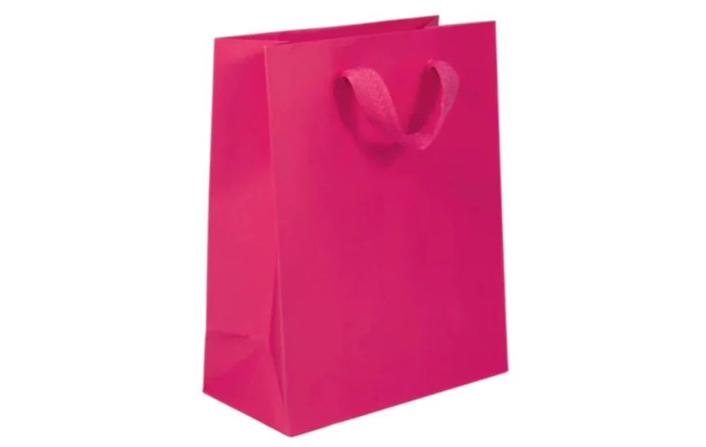 Sac cadeau en coton avec poignée en sergé (8"x4"x10")