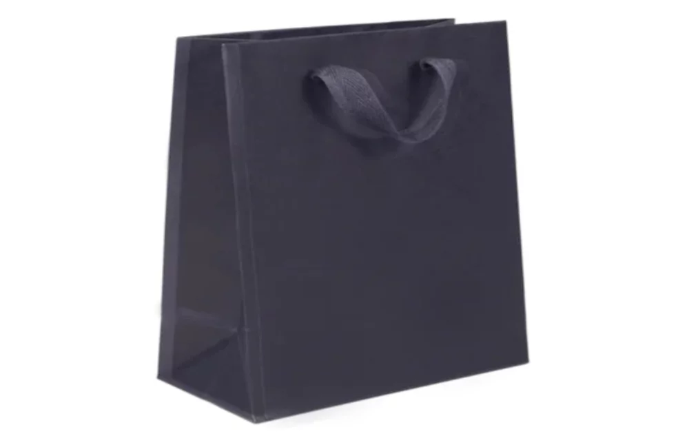 Sac cadeau en coton avec poignée en sergé (8"x4"x10")